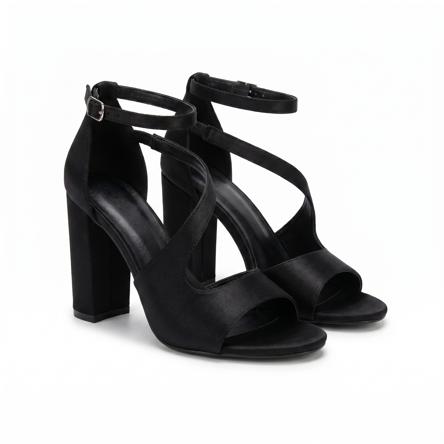 Black High Heel Sandal Obsidian Stride