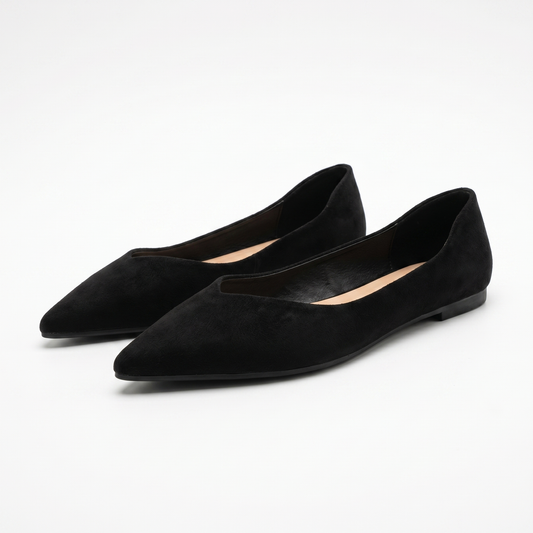 Black Ballet Flat Midnight Essence